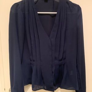 J.Crew elegant & feminine pleated dress top